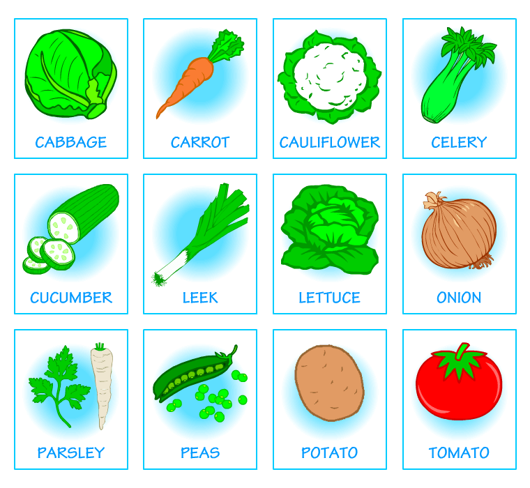 Picture dictionaries for kids. Vegetables