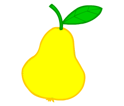 English words: pear