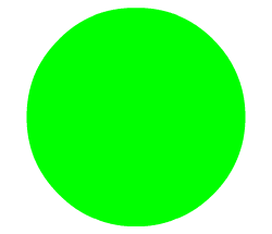 Learn colours in English: green