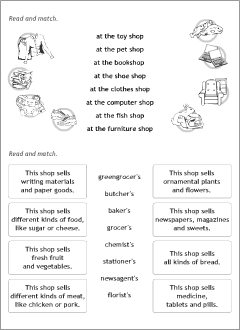 Activity worksheets for kids learning English
