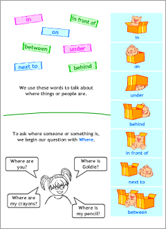 Printable lessons for young learners