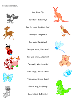 Fun English worksheets for kids
