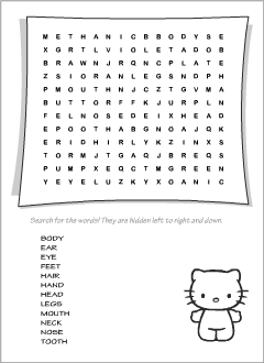 Wordsearch puzzles for English learners