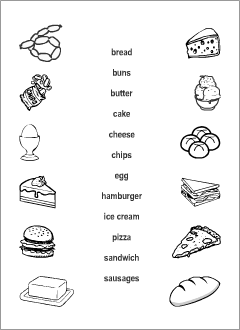 Image result for food worksheets