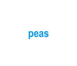 Flashcards: peas