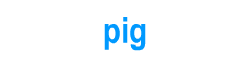 Picture dictionary for kids: pig