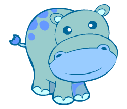 English vocabulary: hippo