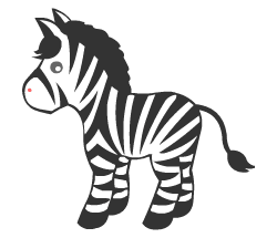 English words: zebra