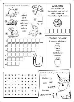 Worksheets for English learners