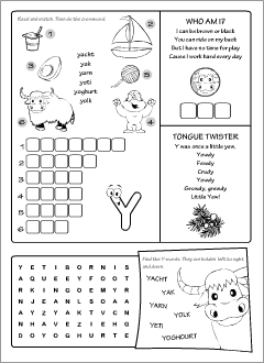 Printables for learning the alphabet