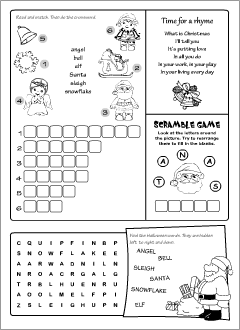 Christmas worksheets for learning English