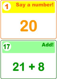 Flashcards to play learning games