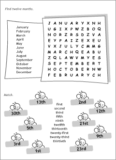 Printable worksheets for English learners