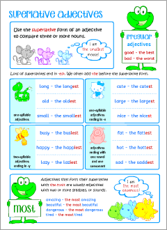 Adjectives posters for ESL kids