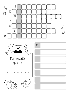 Worksheets for learning English numbers