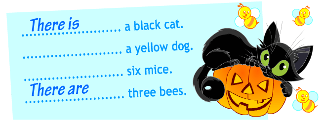 English grammar for kids: there is / there are worksheets