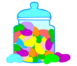 English words: jelly beans