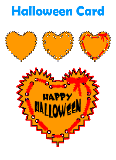 Halloween cards for kids learning English