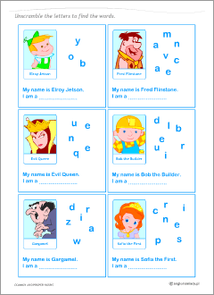 Worksheets to teach English nouns