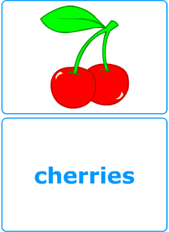 Flashcards for learning English nouns