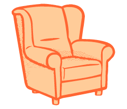 English vocabulary: armchair