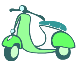 English words: scooter