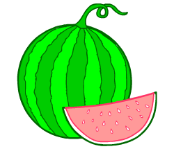English words: watermelon
