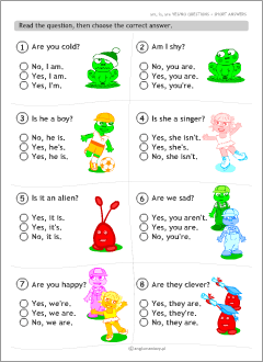 Printable worksheets: verbs in English