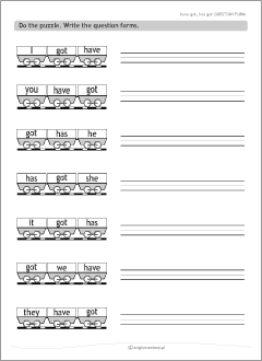 English verbs: worksheets for learning