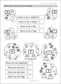 Worksheets for kids learning English verbs