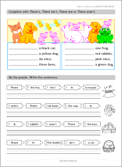 English verbs: worksheets for teaching