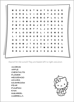 Wordsearches for teaching English