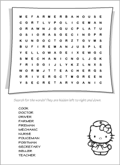 Wordsearches for teaching English