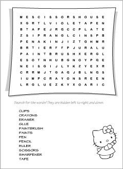 Wordsearches for teaching English to kids