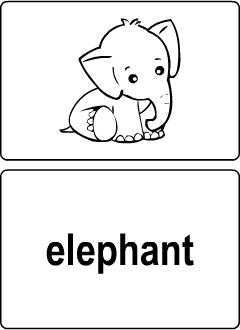 Wild Animals vocabulary for kids learning English | Printable resources