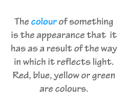 English vocabulary: Colours