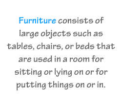 English vocabulary: Furniture