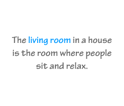 English vocabulary: Living Room