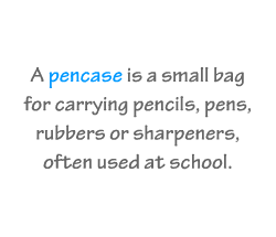 English vocabulary: Pencase
