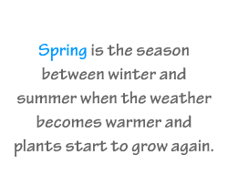 English vocabulary: Spring Flowers