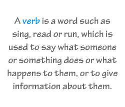 English vocabulary: Verbs