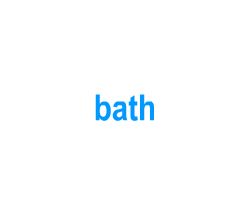 Flashcards: bath
