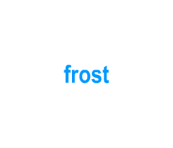 Flashcards: frost