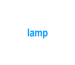 Flashcards: lamp