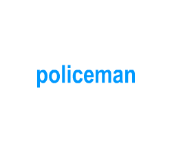 Flashcards: policeman