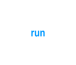 Flashcards: run