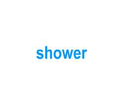 Flashcards: shower
