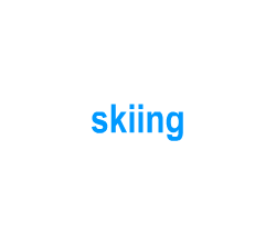 Flashcards: skiing