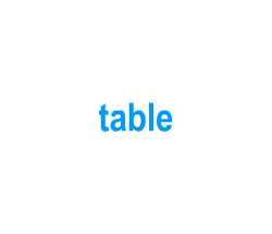 Flashcards: table